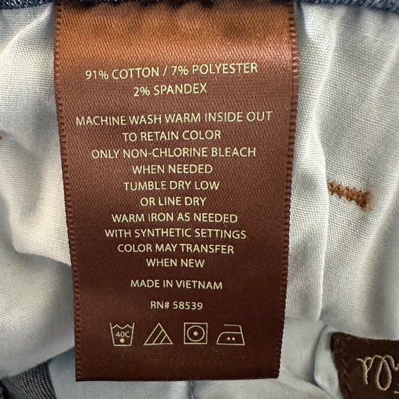 Kut from the Kloth Baby Bootcut Jeans Mid Rise Zip & Button  Size 10S - Picture 7 of 11